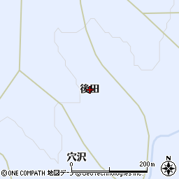 岩手県奥州市江刺藤里（後田）周辺の地図