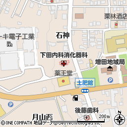 秋田県横手市増田町増田石神55周辺の地図