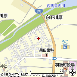 秋田県羽後町（雄勝郡）川原田周辺の地図