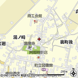 秋田県雄勝郡羽後町西馬音内裏町177周辺の地図