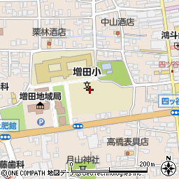 秋田県横手市増田町増田（土肥館）周辺の地図
