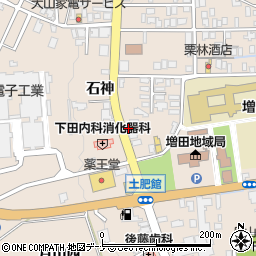 秋田県横手市増田町増田石神63周辺の地図