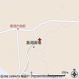 秋田県にかほ市象潟町一本木周辺の地図