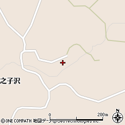 秋田県由利本荘市矢島町荒沢（下熊之子沢）周辺の地図