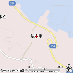 山形県酒田市飛島法木甲周辺の地図