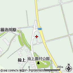 秋田県湯沢市二井田長瀞周辺の地図
