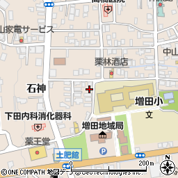秋田県横手市増田町増田石神94周辺の地図
