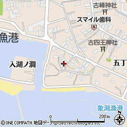 秋田県にかほ市象潟町入湖ノ澗57-1周辺の地図