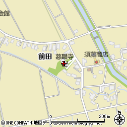 秋田県湯沢市八幡前田周辺の地図
