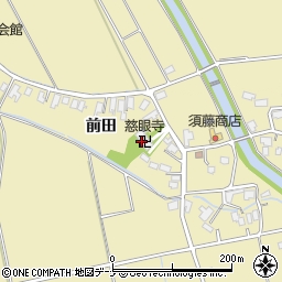 秋田県湯沢市八幡（前田）周辺の地図