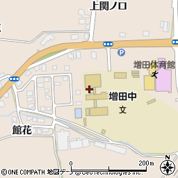 秋田県横手市増田町増田若松周辺の地図