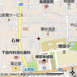 秋田県横手市増田町増田石神94-6周辺の地図