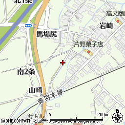 秋田県湯沢市岩崎周辺の地図