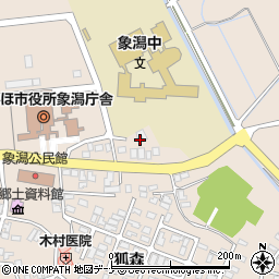 秋田県にかほ市象潟町屋敷田周辺の地図