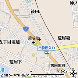 秋田県にかほ市象潟町荒屋妻5周辺の地図