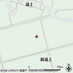 秋田県湯沢市二井田新道上周辺の地図