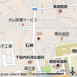 秋田県横手市増田町増田（石神）周辺の地図
