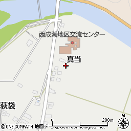 秋田県横手市増田町荻袋真当75周辺の地図