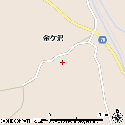 秋田県由利本荘市矢島町元町上金ケ沢周辺の地図
