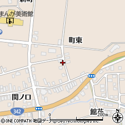 秋田県横手市増田町増田町東周辺の地図
