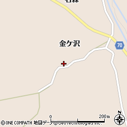 秋田県由利本荘市矢島町元町金ケ沢32周辺の地図