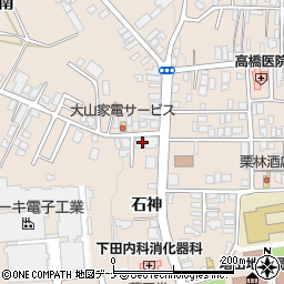 秋田県横手市増田町増田石神9-5周辺の地図
