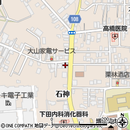 秋田県横手市増田町増田石神8-1周辺の地図