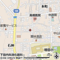 秋田県横手市増田町増田石神1周辺の地図