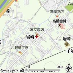 秋田県湯沢市岩崎岩崎周辺の地図
