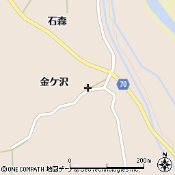秋田県由利本荘市矢島町元町金ケ沢24周辺の地図