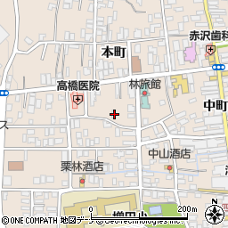 秋田県横手市増田町増田本町28周辺の地図