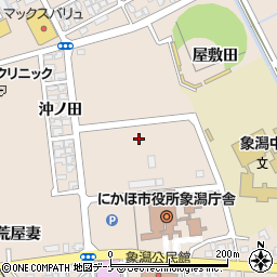 秋田県にかほ市象潟町浜ノ田周辺の地図