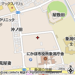 秋田県にかほ市象潟町（浜ノ田）周辺の地図
