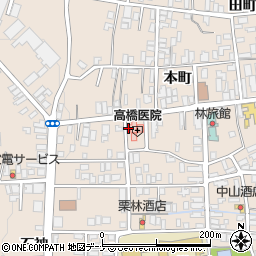 秋田県横手市増田町増田本町49周辺の地図