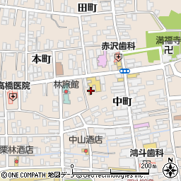 秋田県横手市増田町増田本町12周辺の地図