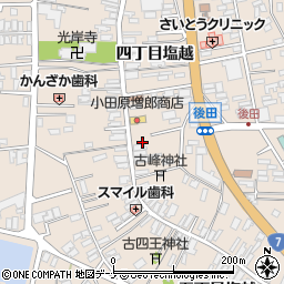秋田県にかほ市象潟町四丁目塩越29周辺の地図