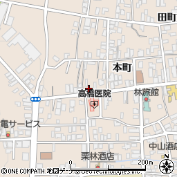 秋田県横手市増田町増田本町60周辺の地図
