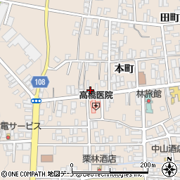 秋田県横手市増田町増田本町60周辺の地図