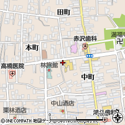 秋田県横手市増田町増田本町13周辺の地図