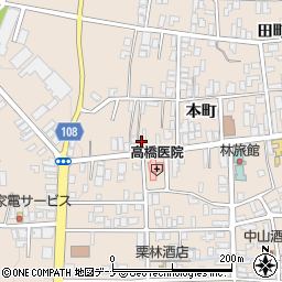 秋田県横手市増田町増田本町58周辺の地図