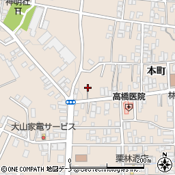 秋田県横手市増田町増田本町109周辺の地図