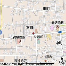 秋田県横手市増田町増田本町71周辺の地図