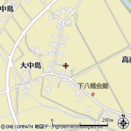 秋田県湯沢市八幡高屋敷周辺の地図