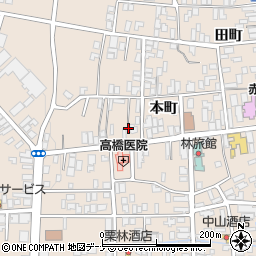秋田県横手市増田町増田本町63周辺の地図