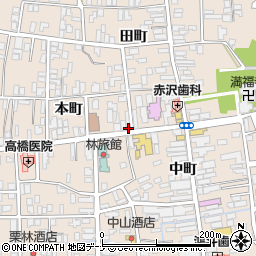 秋田県横手市増田町増田本町77-3周辺の地図