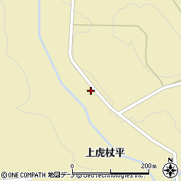 秋田県由利本荘市鳥海町下川内下虎杖平49周辺の地図