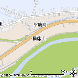 秋田県横手市増田町増田横落上周辺の地図