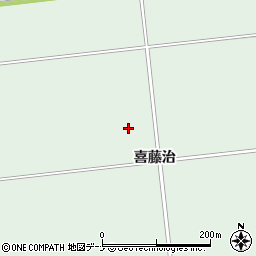 秋田県湯沢市二井田（喜藤治）周辺の地図
