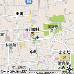 秋田県横手市増田町増田田町60周辺の地図