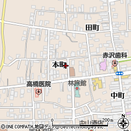 秋田県横手市増田町増田本町71-2周辺の地図